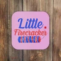 Little Firecracker Funny 4th Of July Coaster thumb 0