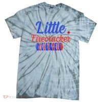 Little Firecracker Funny 4th Of July Tie-Dye T-Shirt thumb 0