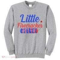 Little Firecracker Funny 4th Of July Tall Sweatshirt thumb 0