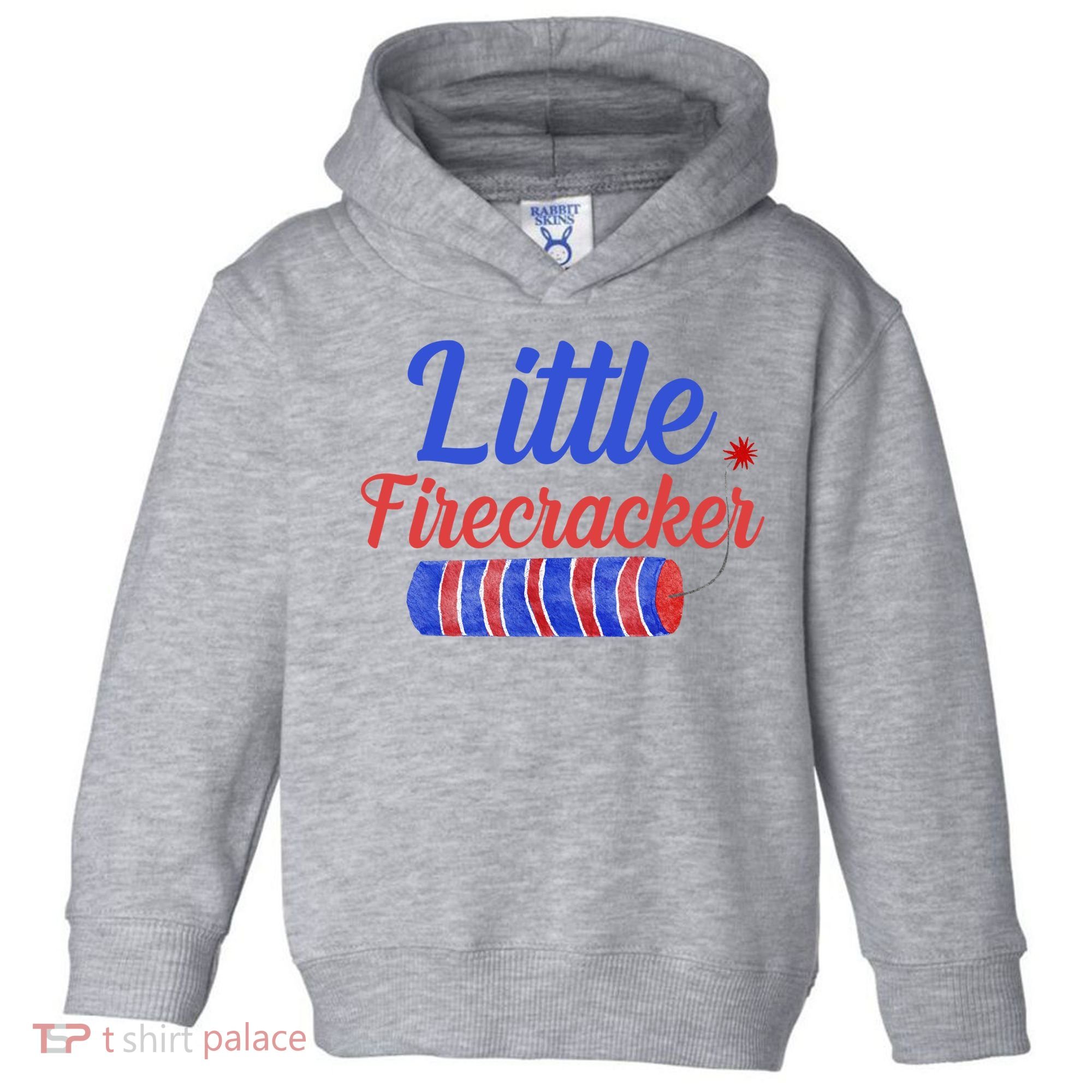 Little Firecracker Funny 4th Of July Toddler Hoodie