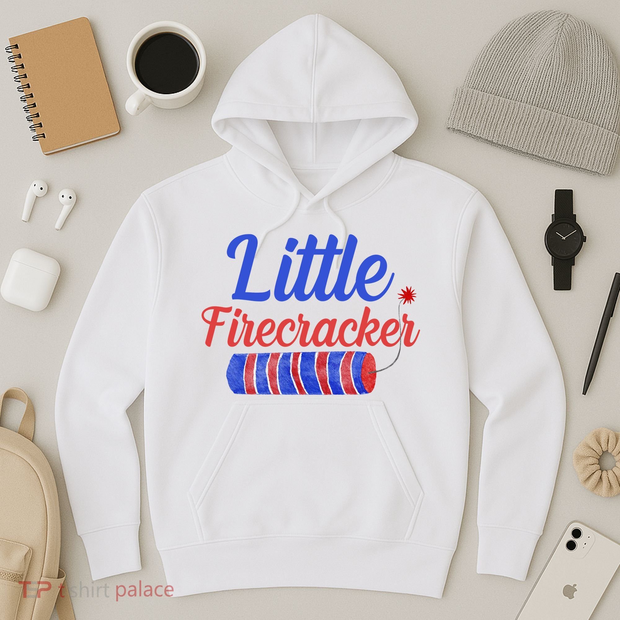 Little Firecracker Funny 4th Of July Hoodie