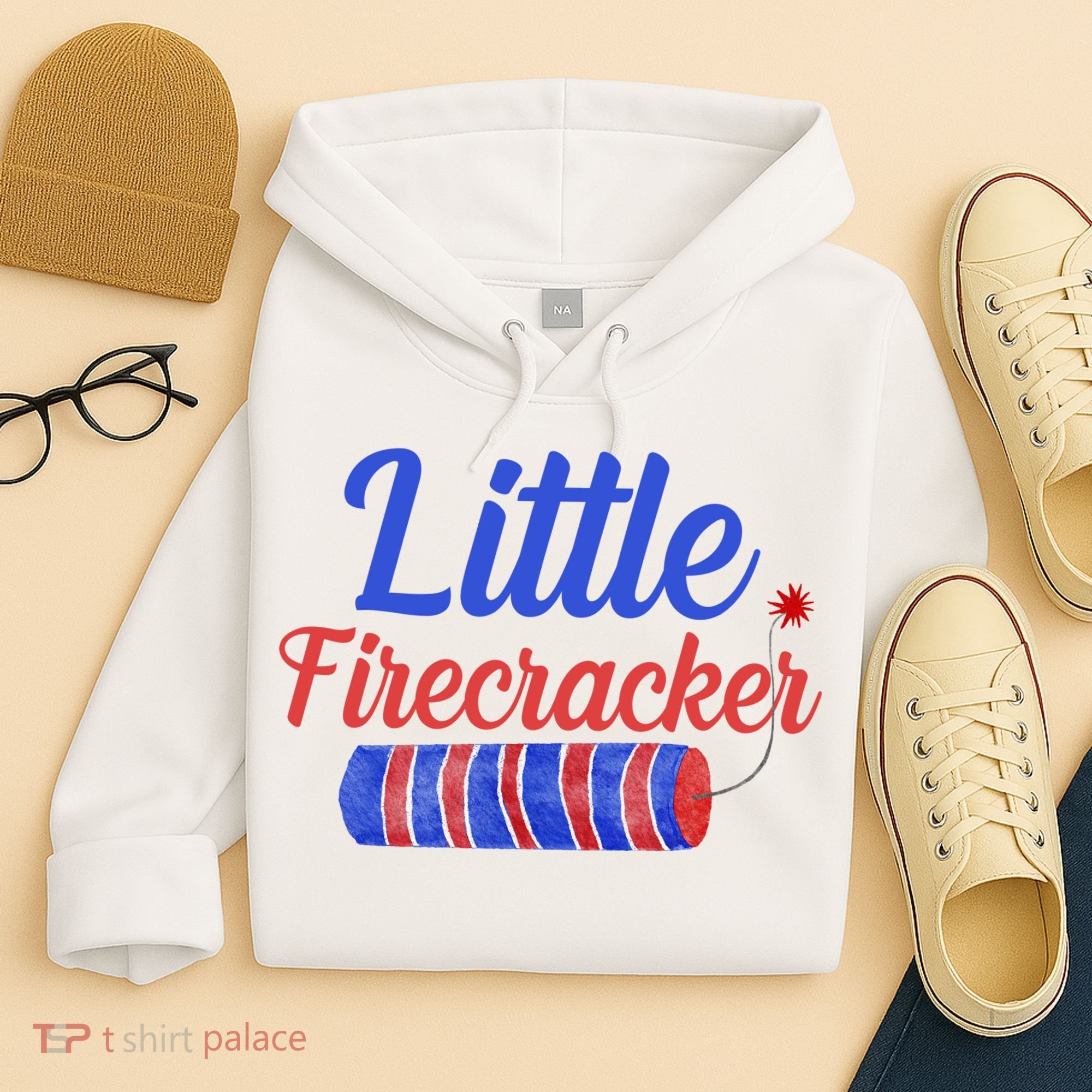 Little Firecracker Funny 4th Of July Hoodie