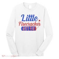 Little Firecracker Funny 4th Of July Long Sleeve Shirt thumb 0