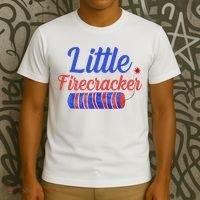 Little Firecracker Funny 4th Of July T-Shirt thumb 3