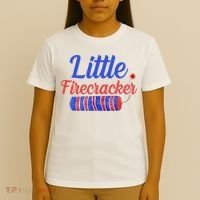 Little Firecracker Funny 4th Of July T-Shirt thumb 4