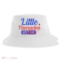 Little Firecracker Funny 4th Of July Sustainable Bucket Hat thumb 0