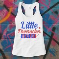 Little Firecracker Funny 4th Of July Women's Tank Top thumb 3