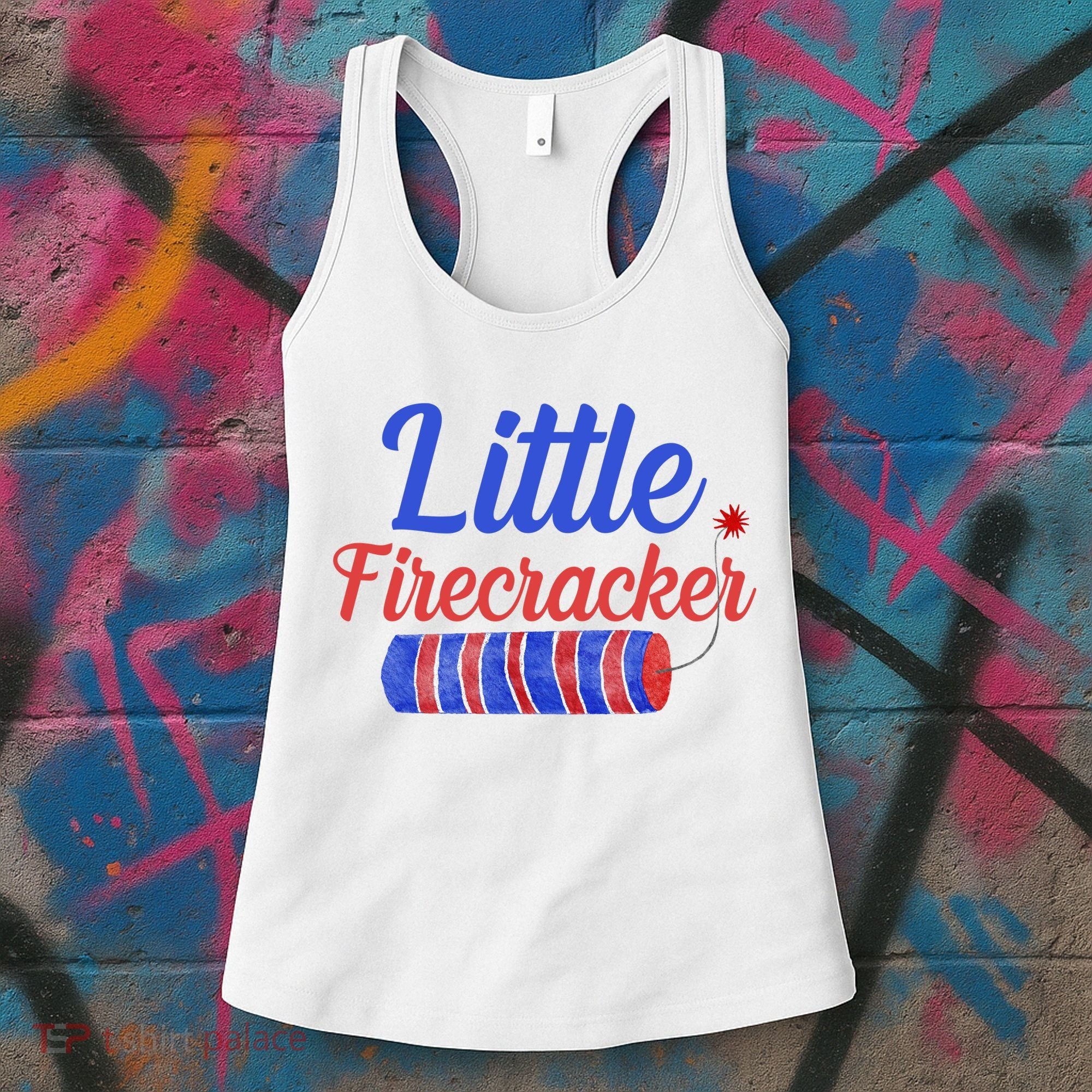 Little Firecracker Funny 4th Of July Women's Tank Top