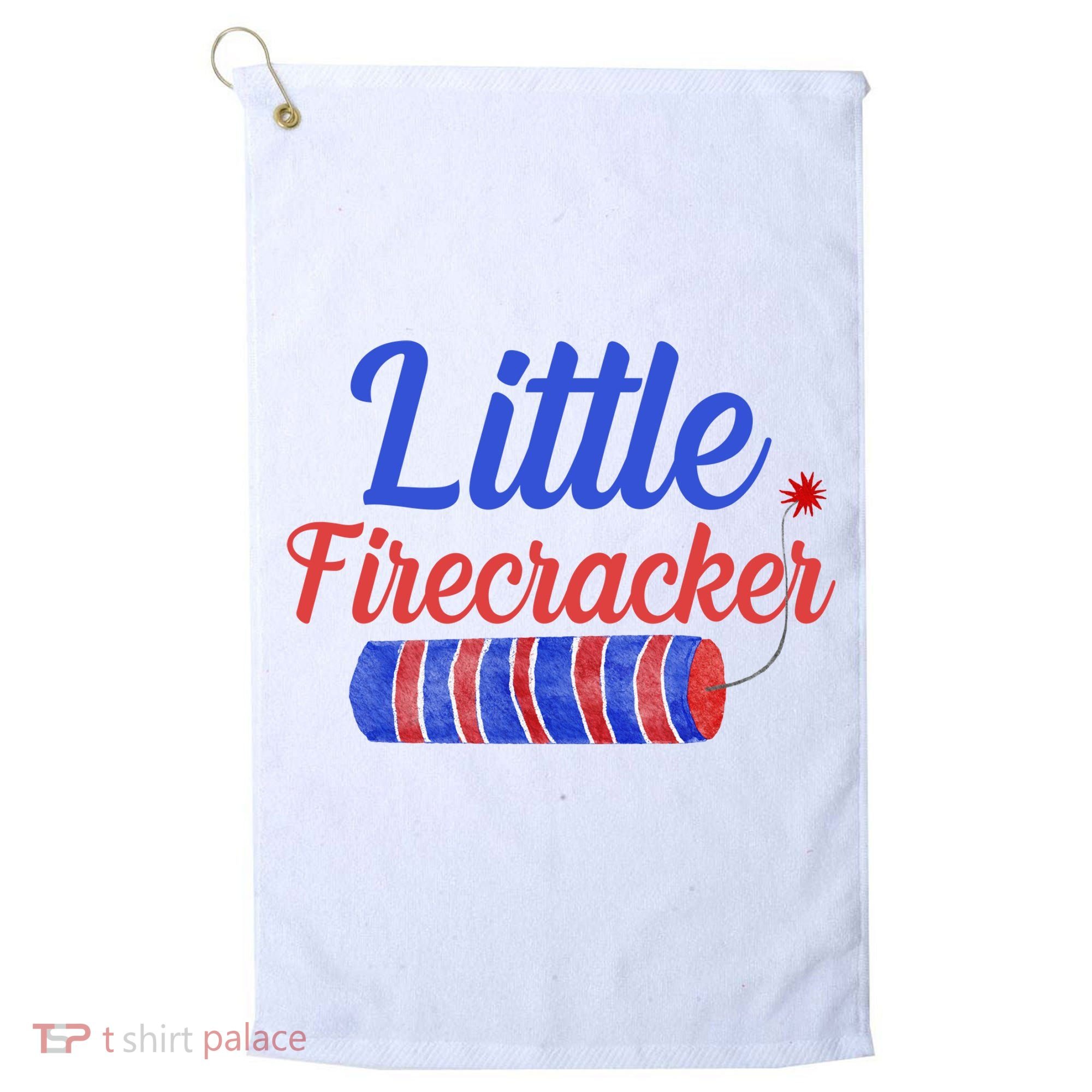 Little Firecracker Funny 4th Of July Golf Towel