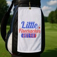 Little Firecracker Funny 4th Of July Golf Towel thumb 2
