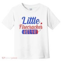 Little Firecracker Funny 4th Of July Toddler T-Shirt thumb 0