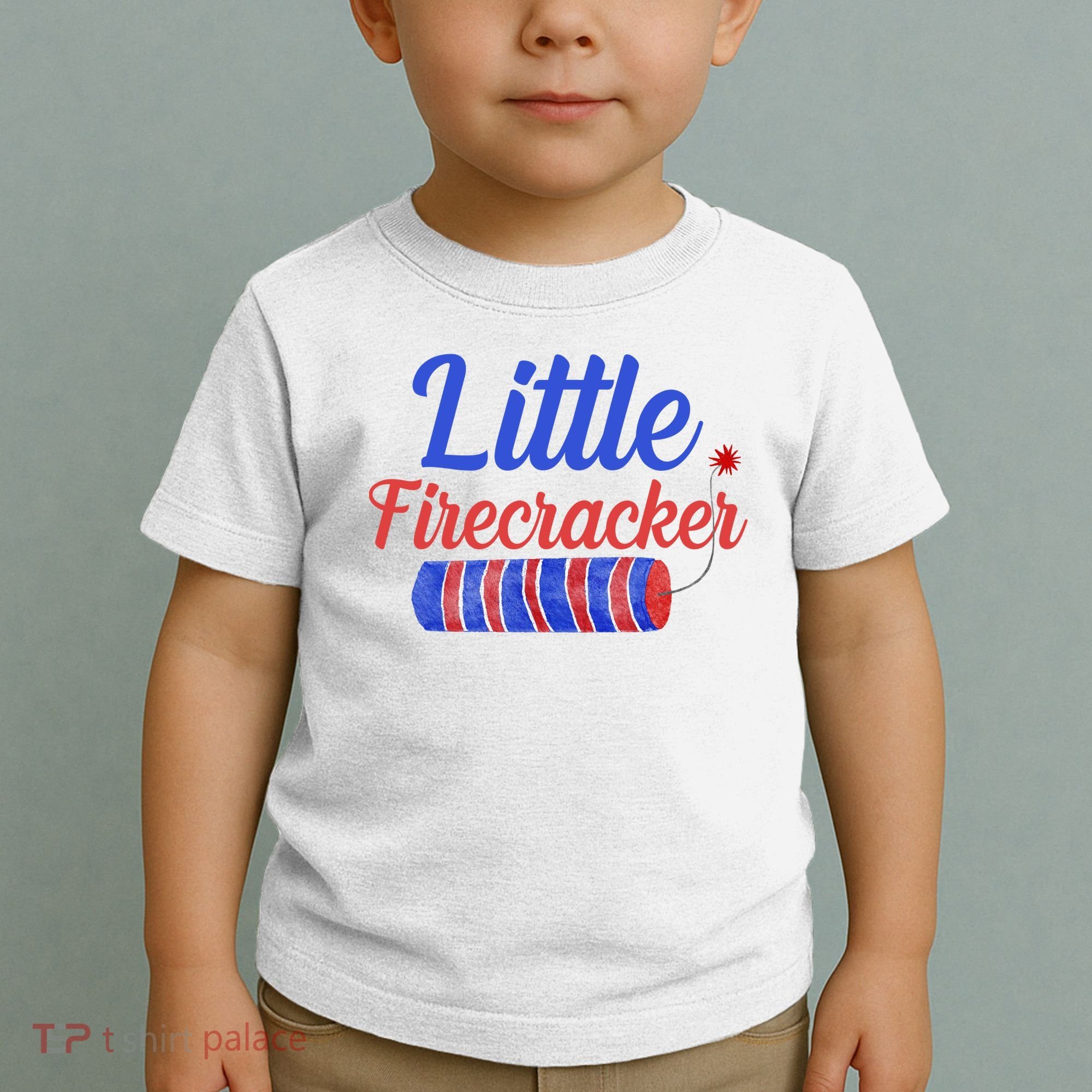 Little Firecracker Funny 4th Of July Toddler T-Shirt