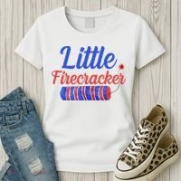 Little Firecracker Funny 4th Of July Women's T-Shirt thumb 3