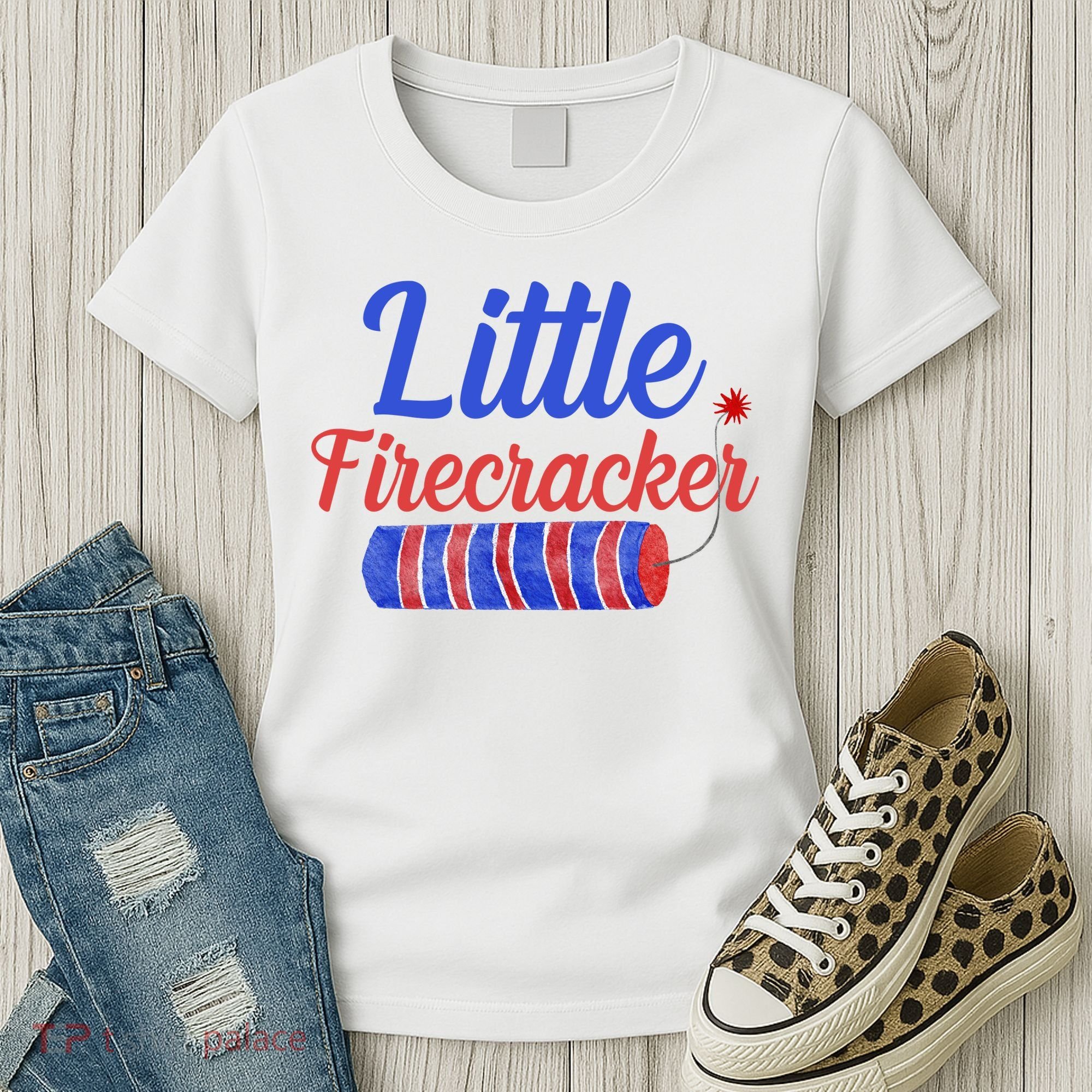 Little Firecracker Funny 4th Of July Women's T-Shirt