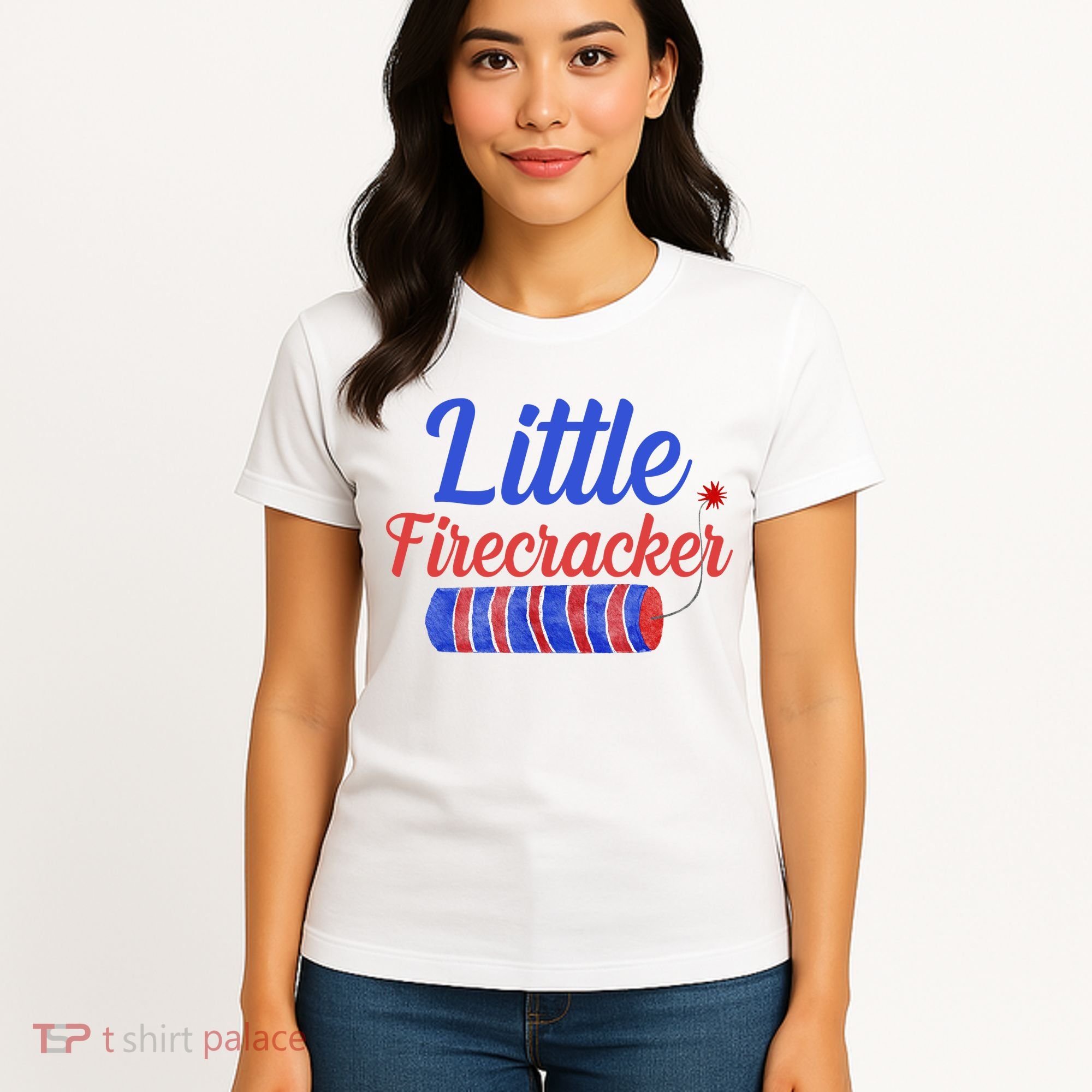 Little Firecracker Funny 4th Of July Women's T-Shirt