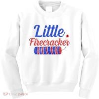 Little Firecracker Funny 4th Of July Kids Sweatshirt thumb 0
