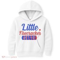 Little Firecracker Funny 4th Of July Kids Hoodie thumb 0