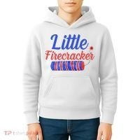 Little Firecracker Funny 4th Of July Kids Hoodie thumb 4