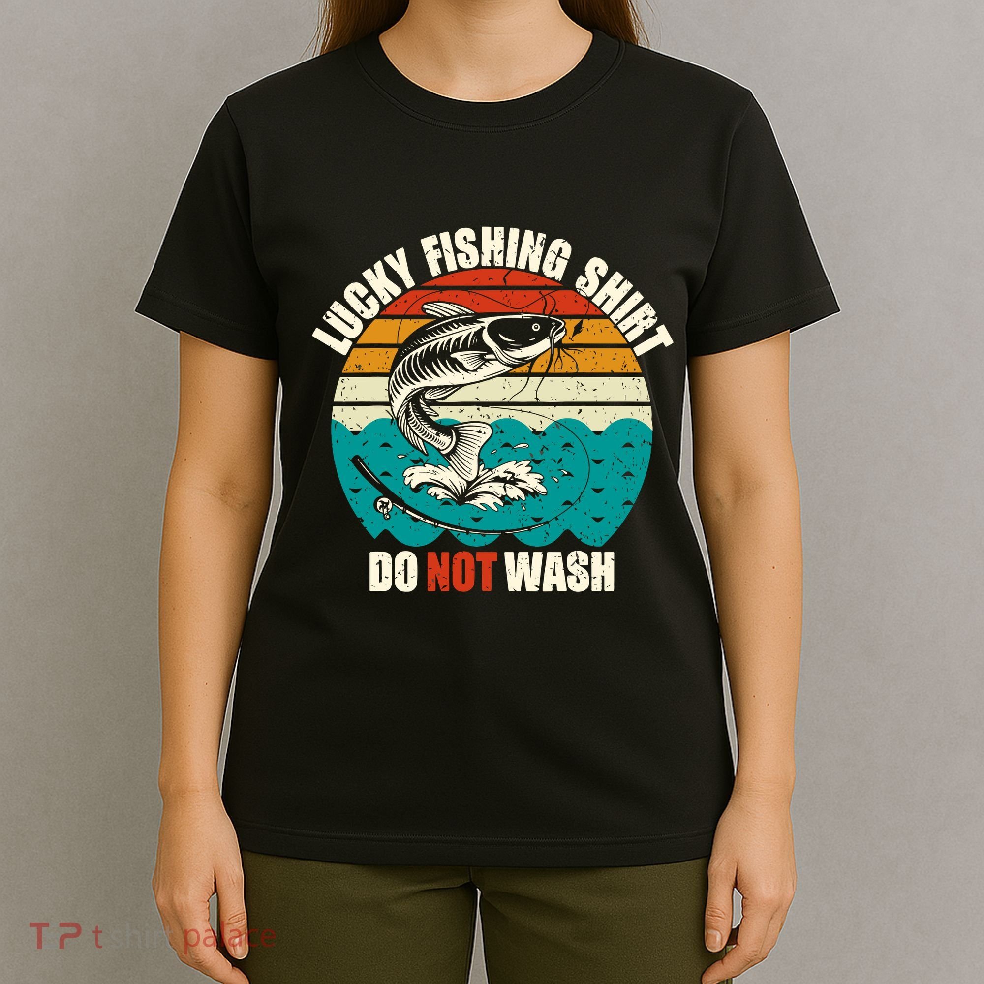 Lucky Fishing Funny Catfish T-Shirt
