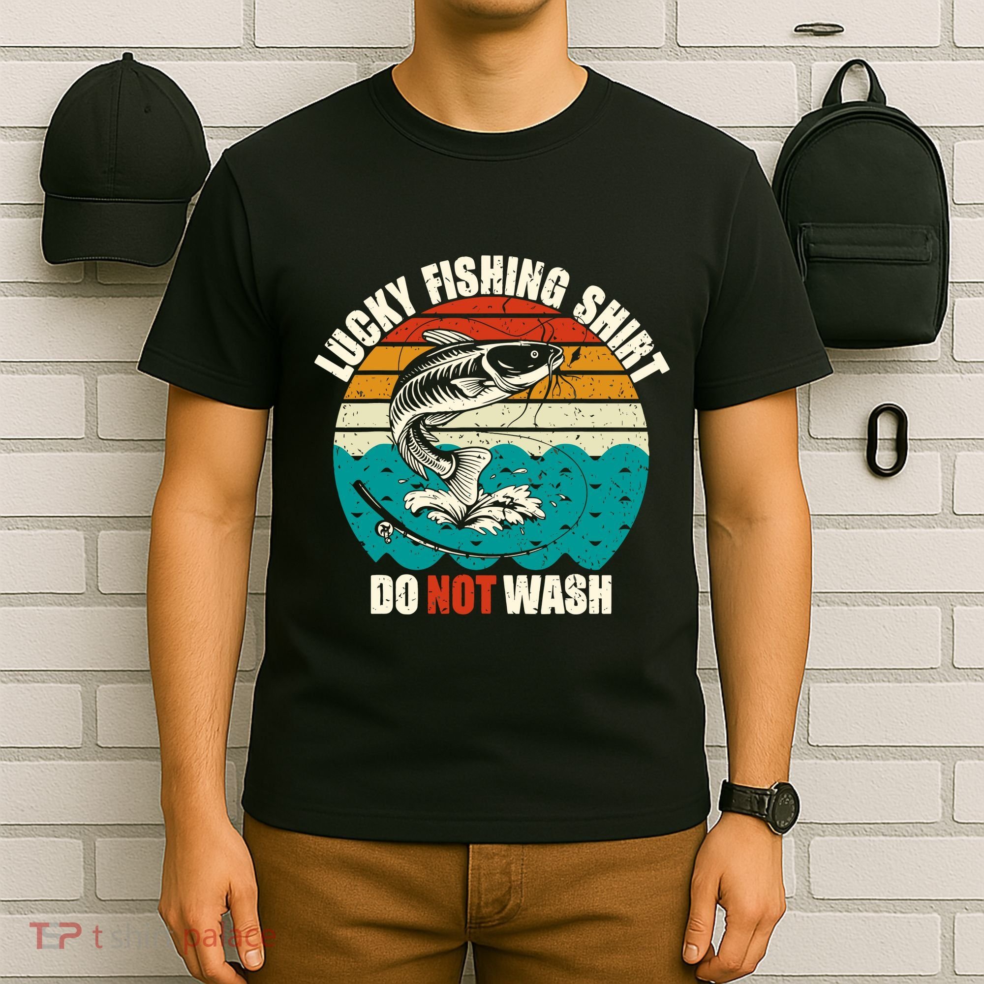 Lucky Fishing Funny Catfish T-Shirt