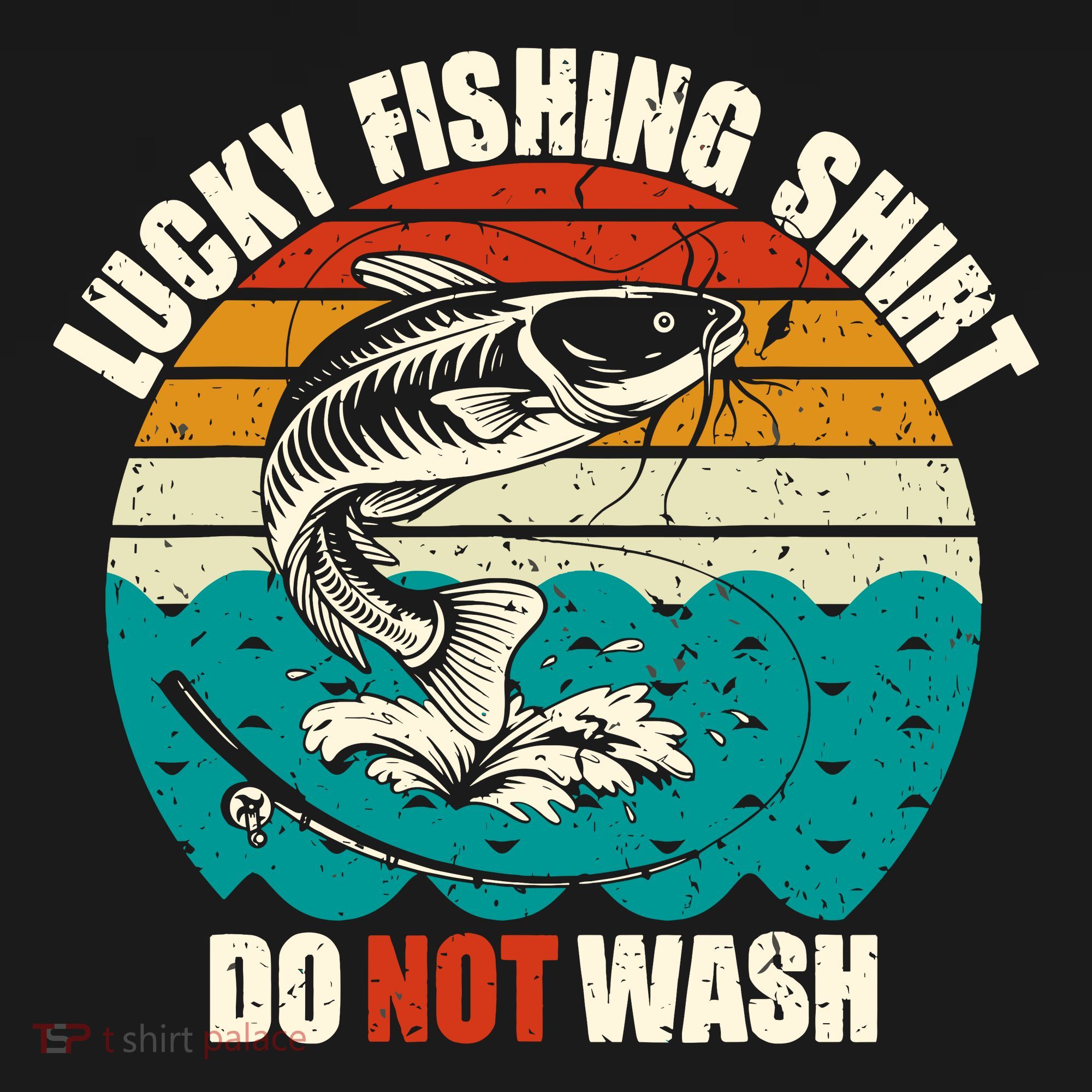 Lucky Fishing Funny Catfish Coaster