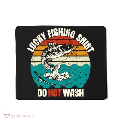 Lucky Fishing Funny Catfish Mousepad