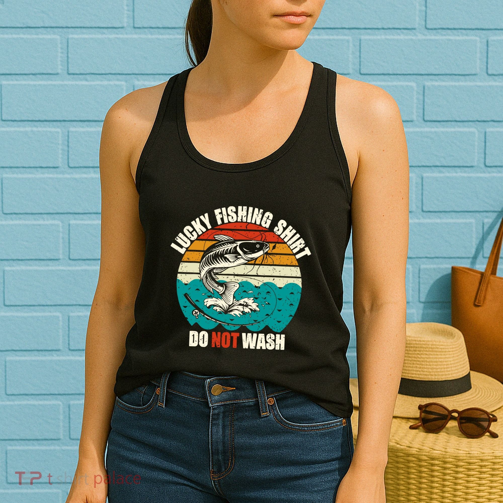 Lucky Fishing Funny Catfish Women's Tank Top