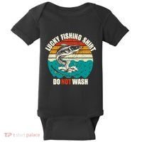 Lucky Fishing Funny Catfish Baby Bodysuit thumb 0