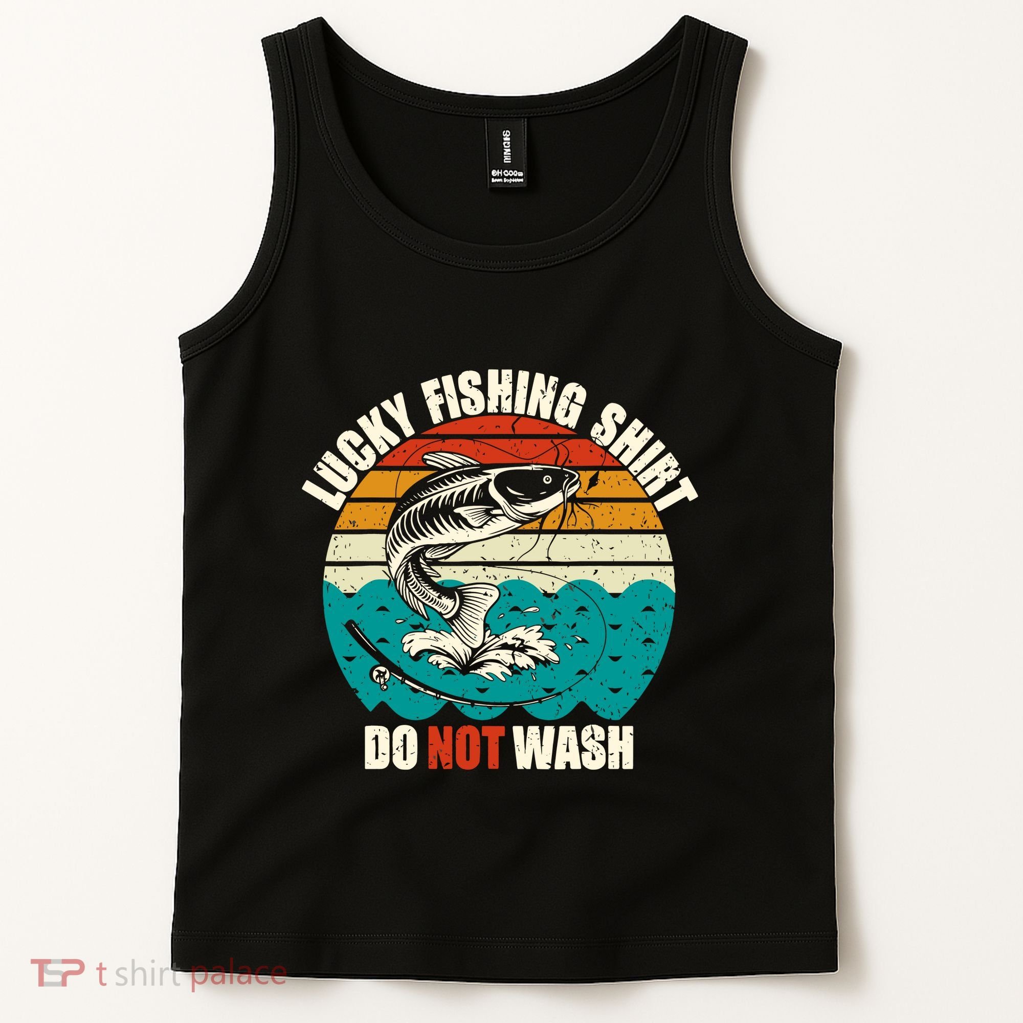 Lucky Fishing Funny Catfish Tank Top