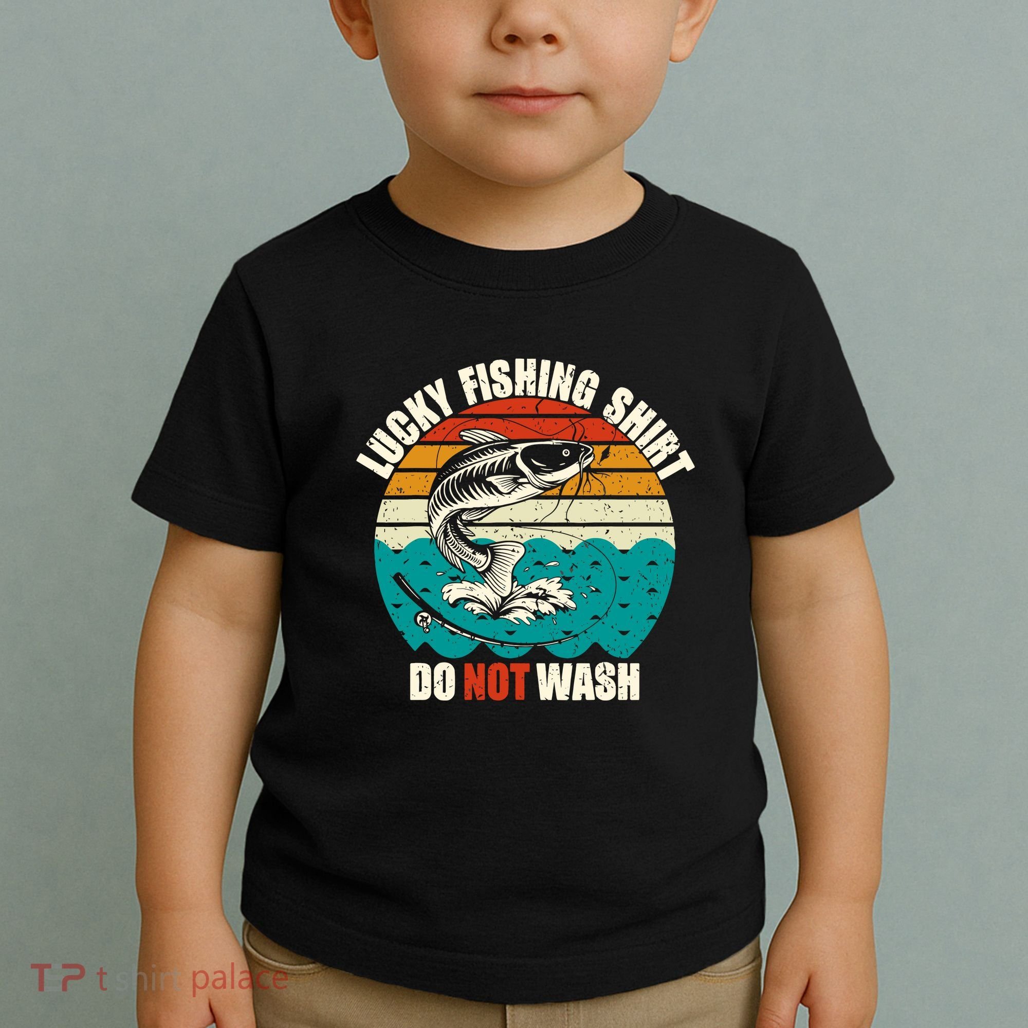 Lucky Fishing Funny Catfish Toddler T-Shirt