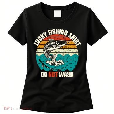 Lucky Fishing Funny Catfish Women's T-Shirt