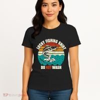 Lucky Fishing Funny Catfish Women's T-Shirt thumb 4