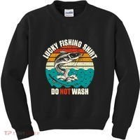 Lucky Fishing Funny Catfish Kids Sweatshirt thumb 0