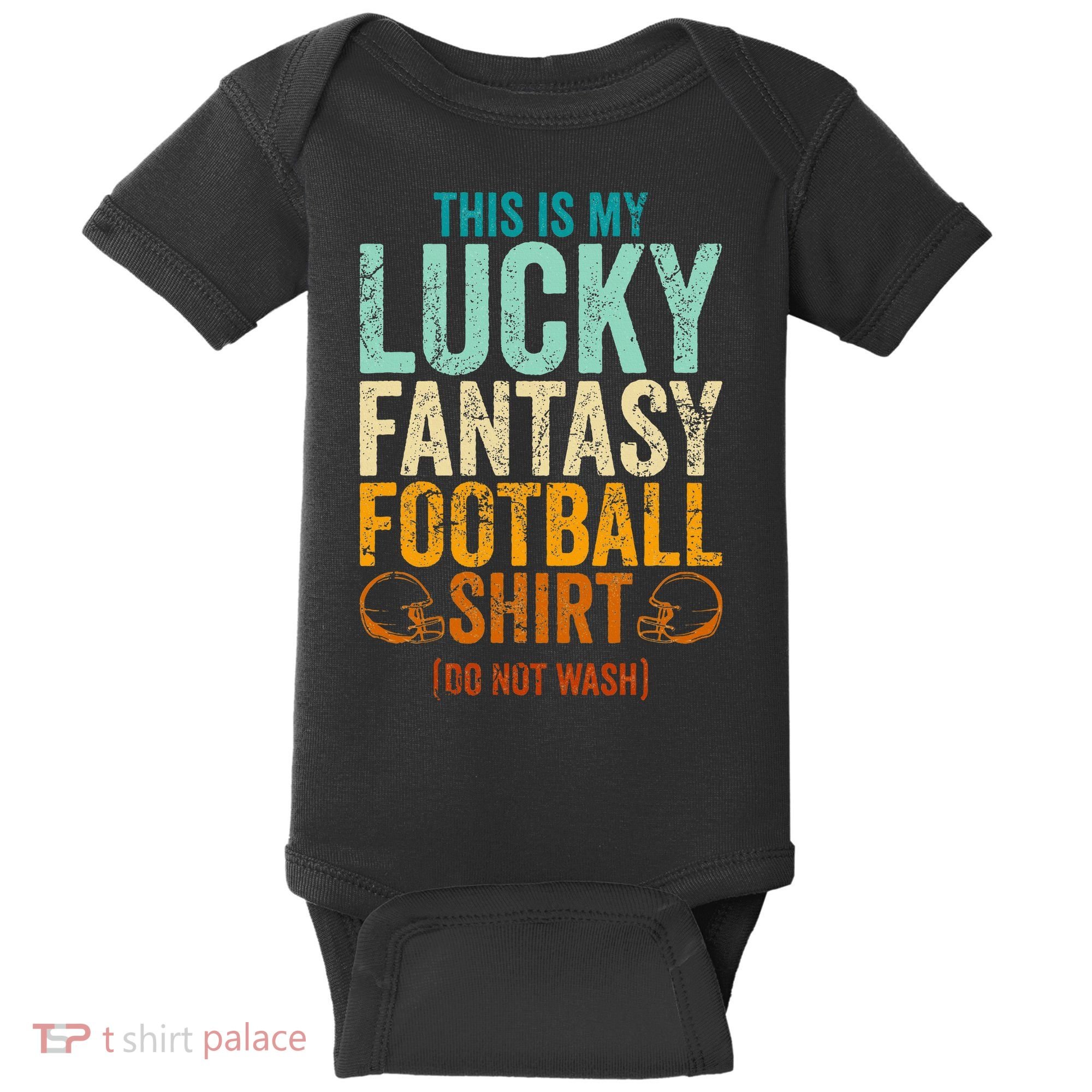 Lucky Fantasy Football Draft Party Do Not Wash Baby Bodysuit