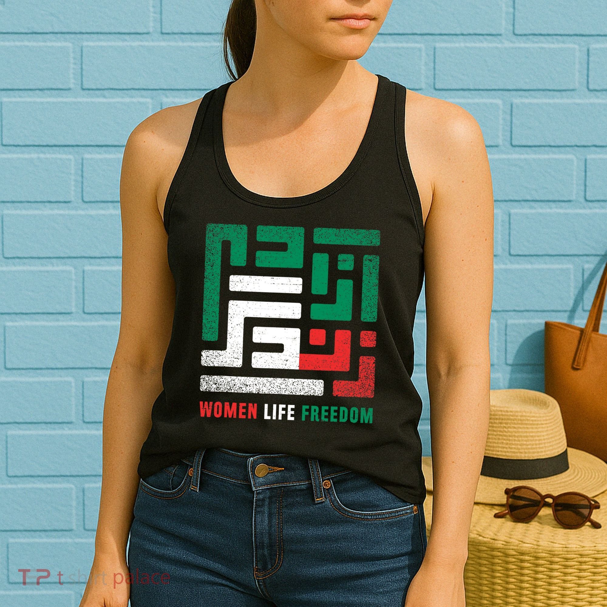  Life Freedom Free Iran Women's Tank Top