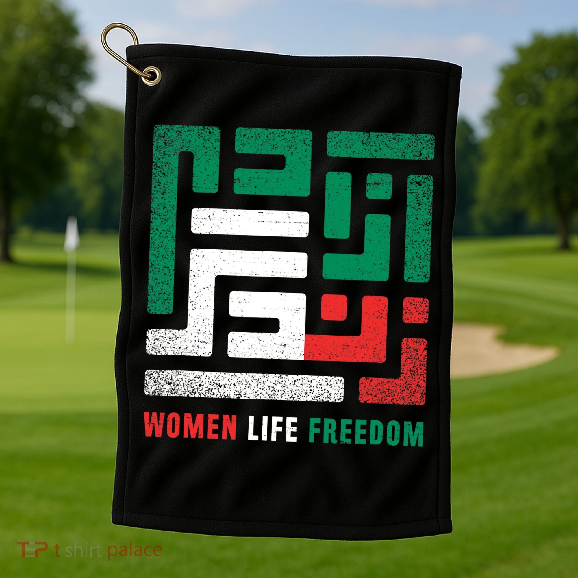  Life Freedom Free Iran Golf Towel