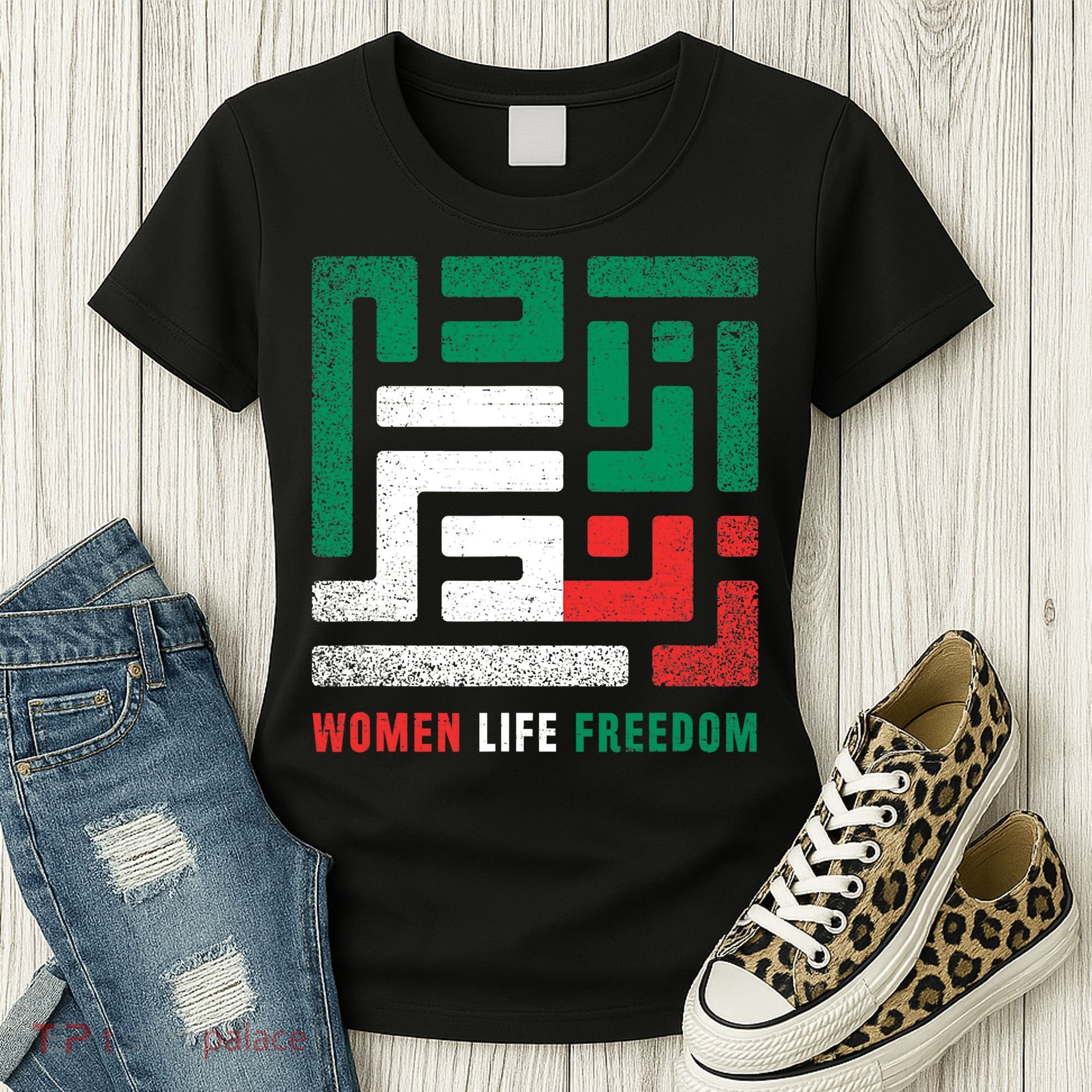 Life Freedom Free Iran Women's T-Shirt