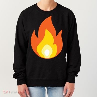 Lit Fire Flame Hot Burning Beach Women's Sweatshirt