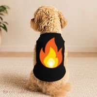 Lit Fire Flame Hot Burning Beach Doggie Tank thumb 2