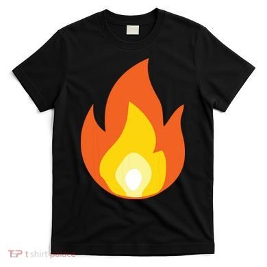 Lit Fire Flame Hot Burning Beach T-Shirt