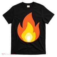 Lit Fire Flame Hot Burning Beach T-Shirt thumb 0