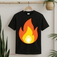 Lit Fire Flame Hot Burning Beach T-Shirt thumb 2