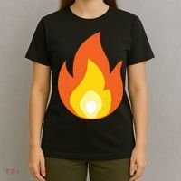 Lit Fire Flame Hot Burning Beach T-Shirt thumb 4