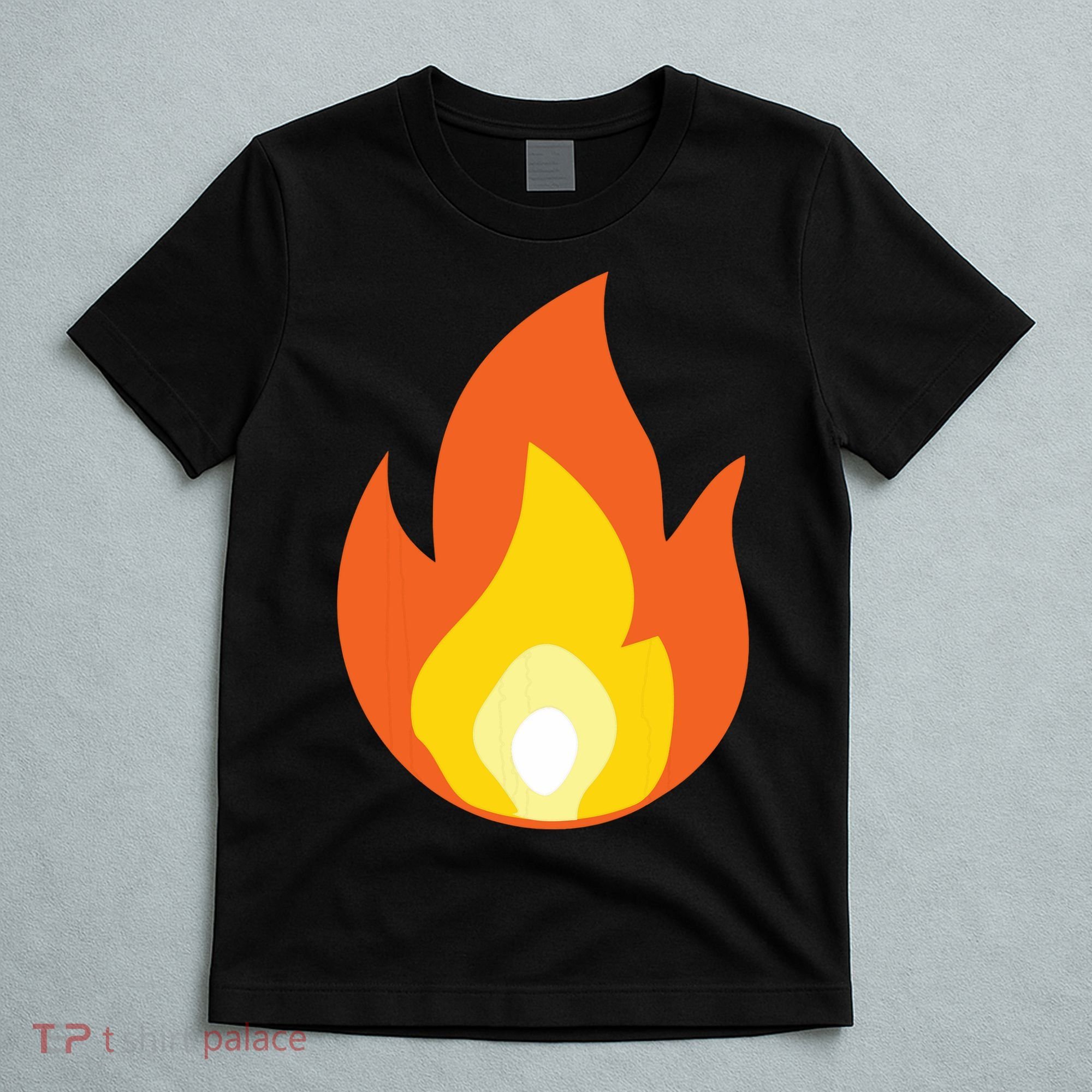 Lit Fire Flame Hot Burning Beach T-Shirt
