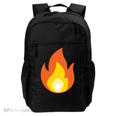 Lit Fire Flame Hot Burning Beach Backpack