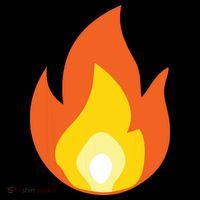 Lit Fire Flame Hot Burning Beach Bucket Hat thumb 4