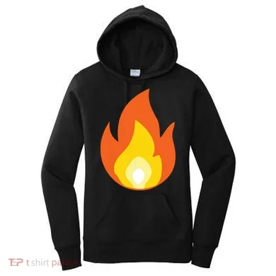 Lit Fire Flame Hot Burning Beach Women's Hoodie
