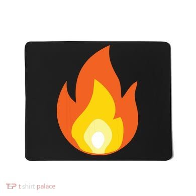 Lit Fire Flame Hot Burning Beach Mousepad