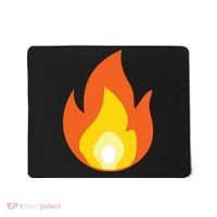 Lit Fire Flame Hot Burning Beach Mousepad thumb 0