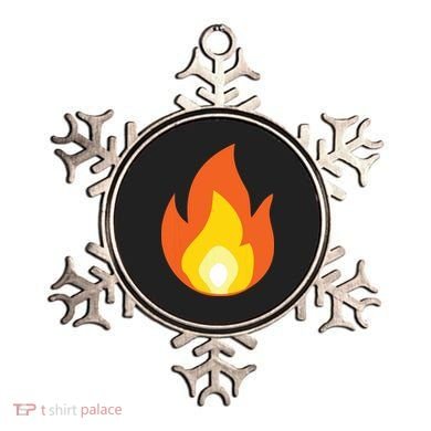 Lit Fire Flame Hot Burning Beach Ornament